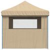 vidaXL Party-Zelt Beige 279 x 410 x 315 cm Oxford-Stoff