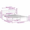 vidaXL Bettgestell Braun und Schwarz 150 x 200 cm Massivholz Kiefer