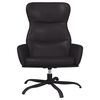 vidaXL Relaxsessel mit Hocker Schwarz Kunstleder