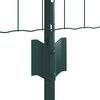 vidaXL Zaun mit Pfosten Gr&uuml;n 0,4 x 50 m Stahl und PVC