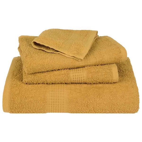 vidaXL Badet&uuml;cher FROGN 2 Stk. Gold 100x150 cm 360 g/m&sup2;