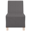 vidaXL Modulares Armfreies Sofa 2 pcs Grau 55 x 74 x 82 cm Kunstleder