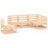 vidaXL 5-tlg. Garten-Lounge-Set Massivholz Kiefer