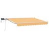 vidaXL Manueller Markisenrahmen mit LEDs Sand 4 x 3 m