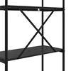 vidaXL B&uuml;cherregal Schwarz Eichen-Optik 60 x 30 x 109 cm Holzwerkstoff