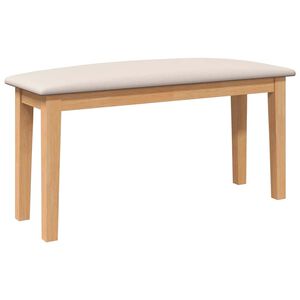 vidaXL Bank 90 cm Massivholz Gummibaum