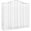 vidaXL Gabionen mit Hochbogen 40Stk. 200x50x180/200cm Verzinktes Eisen