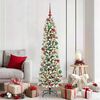 vidaXL K&uuml;nstlicher Weihnachtsbaum mit 300 LEDs mit St&auml;nder Wei&szlig; 180 cm