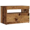 vidaXL TV-Schrank mit LED-Leuchten Altholz-Optik 60x35x40 cm