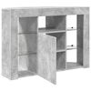 vidaXL Eck-LED-TV-Schrank Beton Grau 100x40x68cm Holzwerkstoff