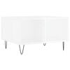 vidaXL Couchtisch Hochglanz-Wei&szlig; 60x50x36,5 cm Holzwerkstoff