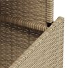 vidaXL Gartentisch Beige 100x55x73 cm Poly Rattan und Akazienholz