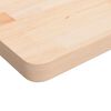 vidaXL Tischplatte Quadratisch 60x60x4 cm Eichenholz Unbehandelt