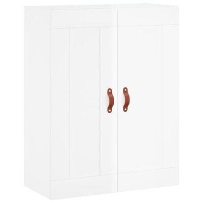 vidaXL Highboard Hochglanz-Weiß 69,5x34x180 cm Holzwerkstoff