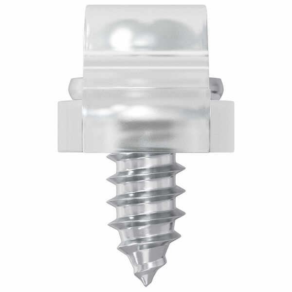 vidaXL LED Streifen Clips 2 pcs Transparent 23,8 x 7,3 x 4,3 mm
