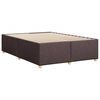 vidaXL Bettgestell ohne Matratze Dunkelbraun 140x200 cm Stoff