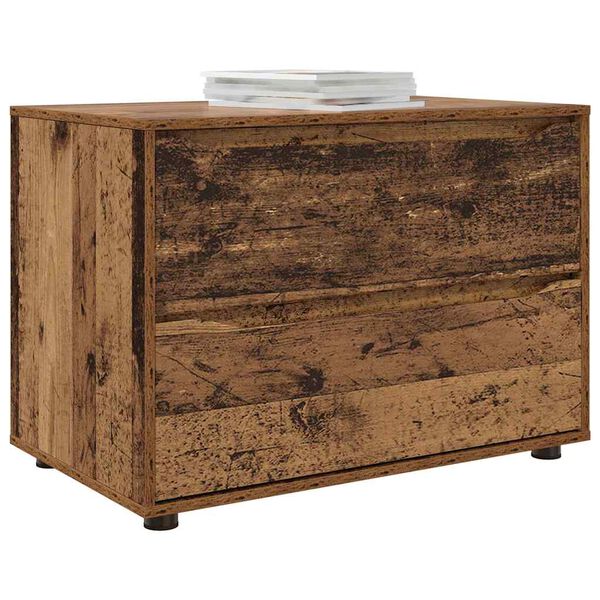 vidaXL Aufbewahrungsschrank Altholz 80 x 48 x 57 cm Holzwerkstoff