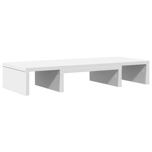 vidaXL Monitorst&auml;nder Verstellbar Wei&szlig; 60x24x10,5 cm Holzwerkstoff