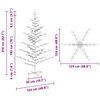 vidaXL Holz Weihnachtsbaum mit St&auml;nder Braun 210 cm Massivholz Kiefer
