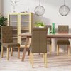 vidaXL Esszimmerst&uuml;hle 4 Stk. Braun Stoff