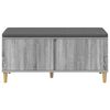 vidaXL Flurbank mit Kissen mit Speicher Graues Sonoma 60 x 38 x 46 cm