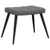 vidaXL Relaxsessel mit Hocker Dunkelgrau Stoff
