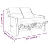 vidaXL Relaxsofa 2-Sitzer Weinrot Kunstleder