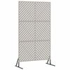 vidaXL Sichtschutz Grau 100 x 50 x 180 cm Stahl