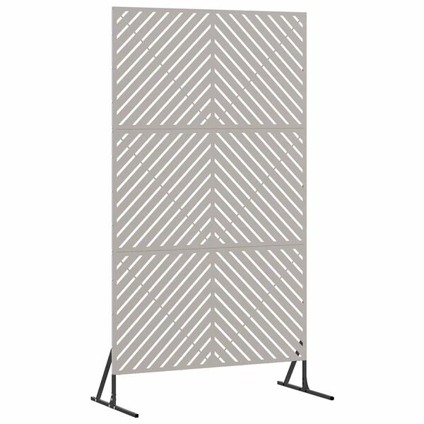 vidaXL Sichtschutz Grau 100 x 50 x 180 cm Stahl