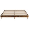 vidaXL Bettgestell ohne Matratze R&auml;uchereiche 160x200 cm Holzwerkstoff