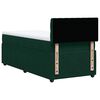 vidaXL Boxspringbett mit Matratze Dunkelgr&uuml;n 100x200 cm Samt
