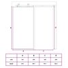 vidaXL Schiebet&uuml;r ESG-Glas und Aluminium 102x205 cm Schwarz