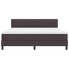 vidaXL Boxspringbett mit Matratze Dunkelbraun 180 x 200 cm Stoff