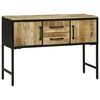 vidaXL Konsolentisch mit T&uuml;r Braun 100 x 35 x 70 cm Massivholz Mango