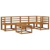 vidaXL Sofa Set 6 pcs Natur Massivholz Akazie