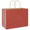 vidaXL Papiertragetaschen 50 Stk. mit Henkeln Rot 32x17x25 cm