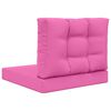 vidaXL Sofakissen f&uuml;r drau&szlig;en 2 pcs Rosa Polyester