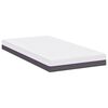 vidaXL Matratze Wei&szlig; und Grau 90 x 200 cm Jacquard-Stoff