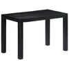 vidaXL Esstisch Schwarz 118&times;60&times;76 cm Massivholz Mango