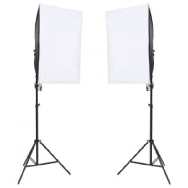 vidaXL Fotostudio-Set mit Beleuchtung, Hintergrund und Reflektor