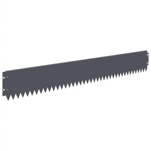 vidaXL Rasenkante 30 stk. 103 x 15 cm Stahl Anthrazit