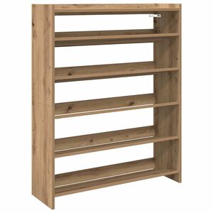 vidaXL Schuhregal Artisan-Eiche 80x25x100 cm Holzwerkstoff