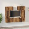 vidaXL TV-Schrankset Wandmontiert 6 pcs Altholz Holzwerkstoff