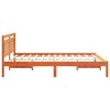 vidaXL Bettrahmen Braun 160 x 200 cm Massives Kiefernholz