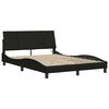 vidaXL Bettgestell ohne Matratze "Hanko" Schwarz 140x200 cm Stoff