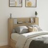 vidaXL Kopfteil Sonoma-Eiche 140 x 16,5 x 103,5 cm Holzwerkstoff