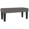 vidaXL Boxspringbett mit Matratze Grau 120x200 cm Kunstleder