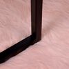 vidaXL Kunstschaffell Teppich Tafalla Rosa 200 x 200 cm Polyester