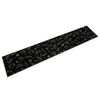 vidaXL K&uuml;chenteppich Waschbar Morgen Schwarz 60x300 cm Samt