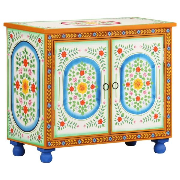 vidaXL Sideboard Handbemalt 70x35x60 cm Mango Massivholz